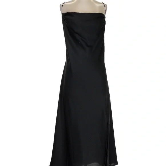 banana republic black cocktail dress Black V-Neck A-Line Cocktail Dress